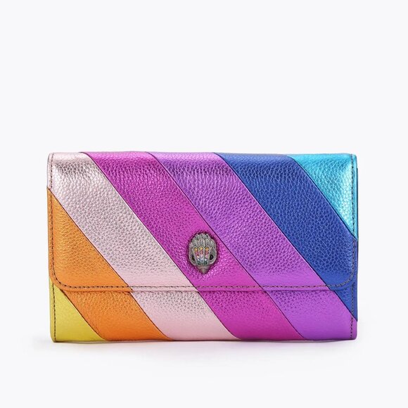 Kurt Geiger London Kensington Wallet On Chain Rainbow Crossbody Bag - Picture 1 of 8